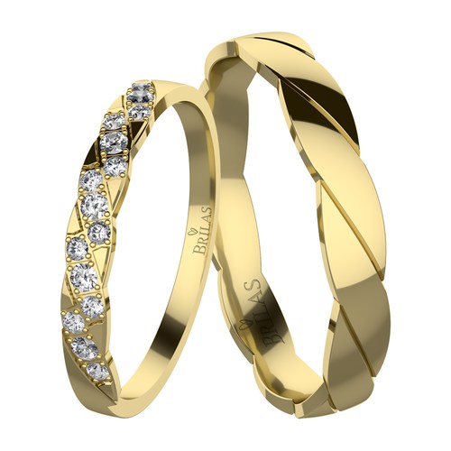 Missy Gold snubní prsteny ze žlutého zlata