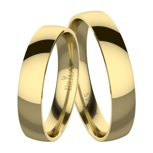 Dermont Gold comfort snubní prsteny ze žlutého zlata