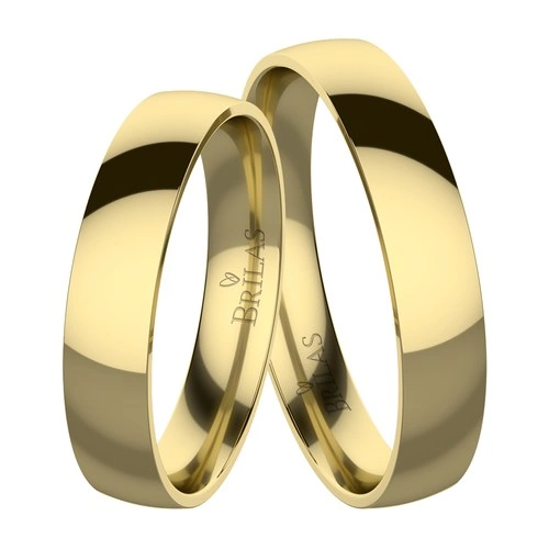 Dermont Gold Comfort snubní prsteny ze žlutého zlata