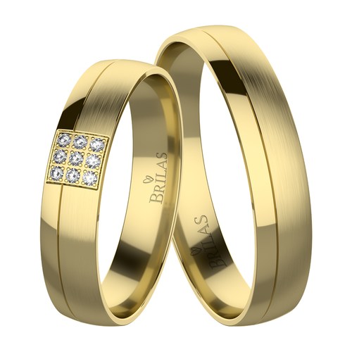 Etana Gold snubní prsteny ze žlutého zlata