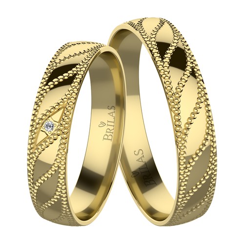 Kali Gold snubní prsteny ze žlutého zlata