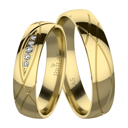 Daneta Gold snubní prsteny ze žlutého zlata