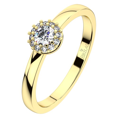Rézinka Princess Gold zásnubní prsten ze žlutého zlata