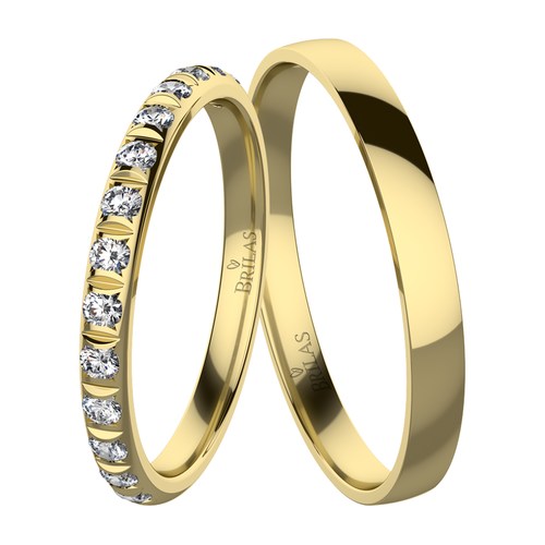 Palas Gold snubní prsteny ze žlutého zlata