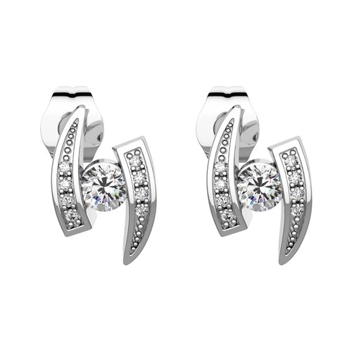 Sani stříbrné náušnice se zirkony