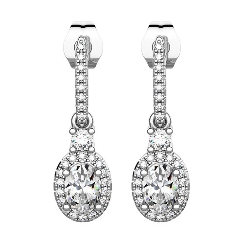 Onida stříbrné náušnice se zirkony