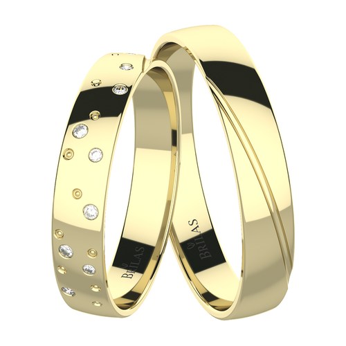 Anna Gold snubní prsteny ze žlutého zlata