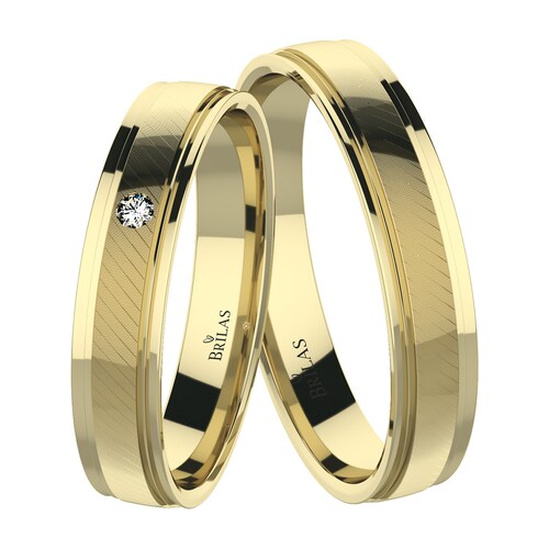 Agneta Gold snubní prsteny ze žlutého zlata