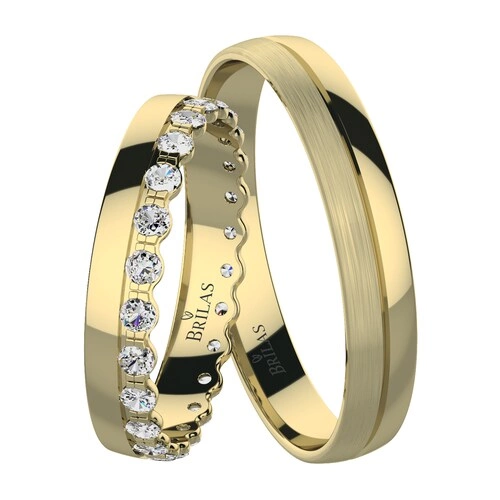 Fiera Gold snubní prsteny ze žlutého zlata