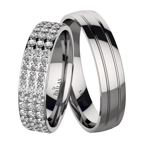 Jasmina Steel snubní prsteny z chirurgické oceli