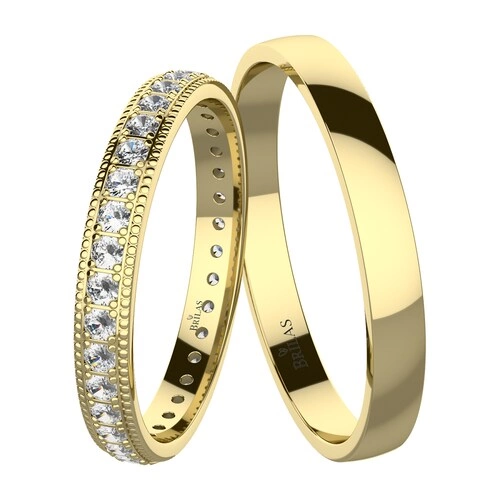 Luminara Gold snubní prsteny ze žlutého zlata