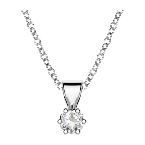 Helena WP 4 mm přívěsek z bílého zlata