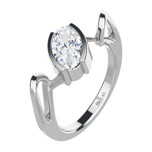 Anea S White Topaz prsten ze stříbra s bílým topazem