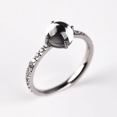 Siderama W Steel zásnubní prsten z chirurgické oceli