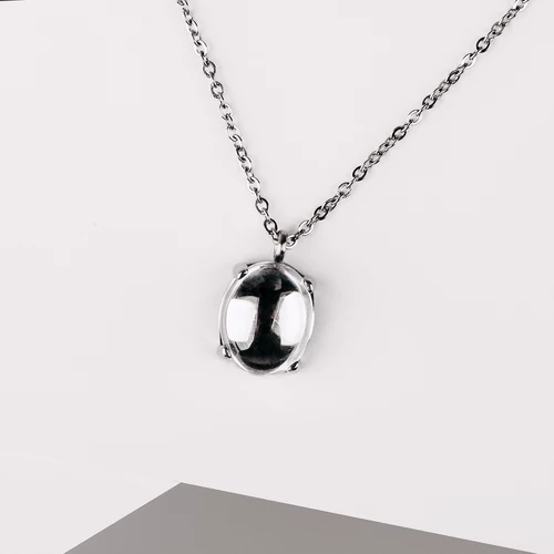 Sidera W Steel přívěsek a řetízek z chirurgické oceli se zirkonem