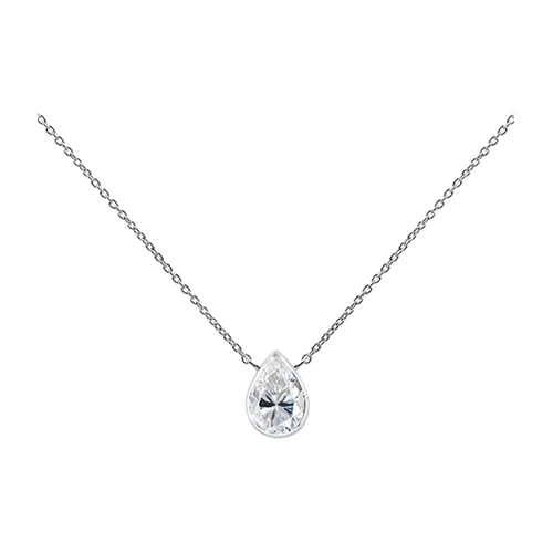 Ether White Topaz stříbrný náhrdelník s bílým topazem