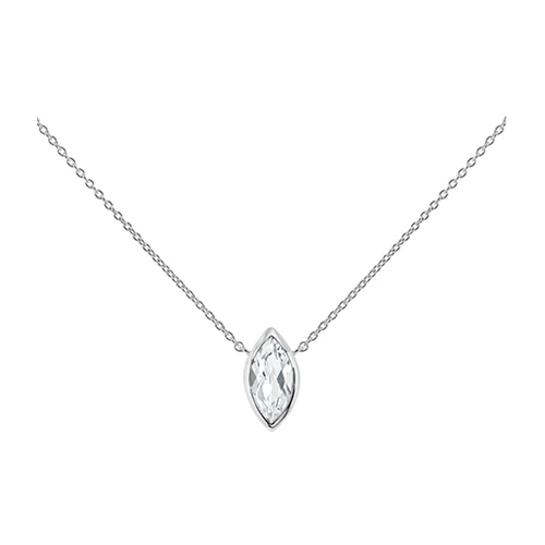 Casta White Topaz stříbrný náhrdelník s bílým topazem