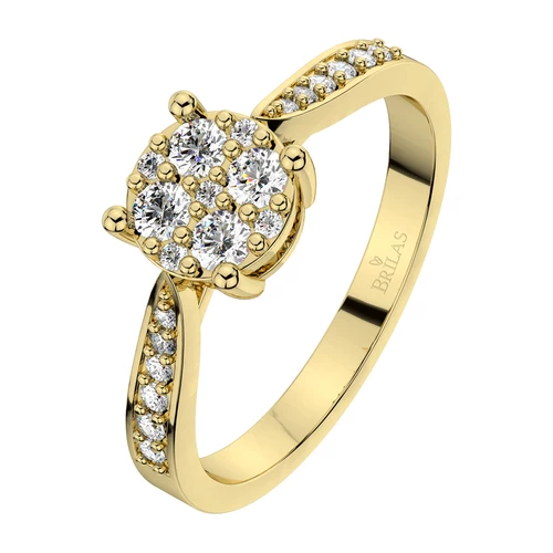 Zlata Princess Gold zásnubní prsten ze žlutého zlata
