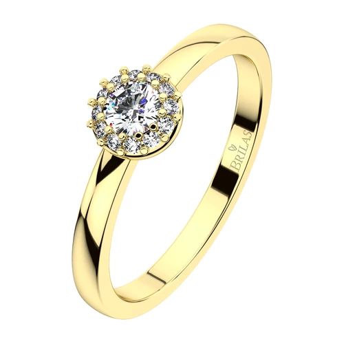 Rézinka Princess G Briliant prsten ze žlutého zlata
