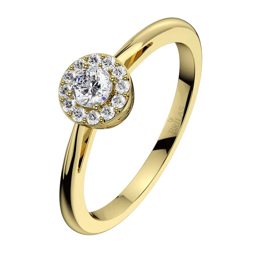 Ladunka Princess Gold zásnubní prsten ze žlutého zlata