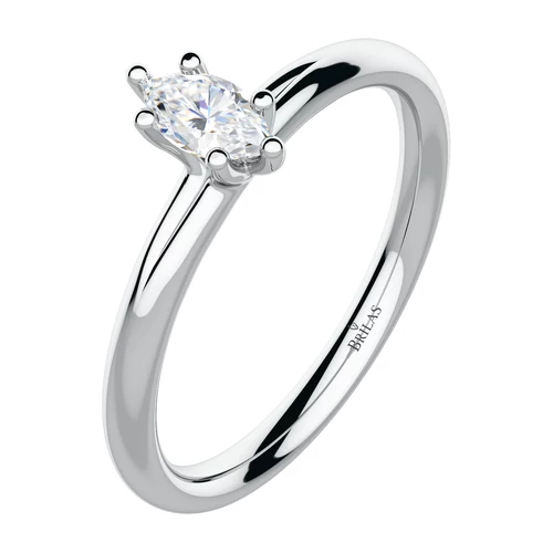 Gemo W Briliant zásnubní prsten z bílého zlata s brilianty