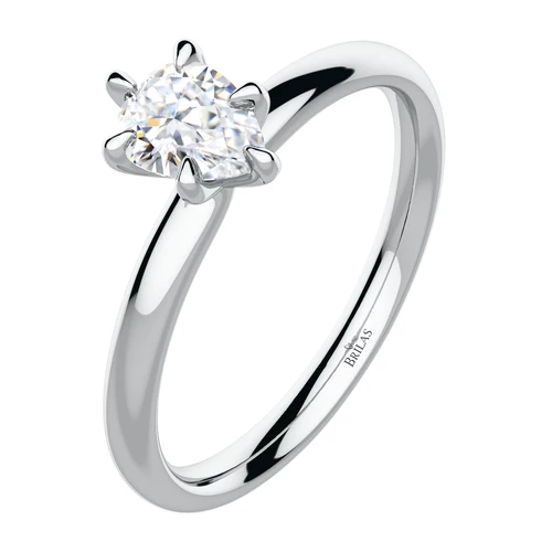 Nokto W Briliant zásnubní prsten z bílého zlata s brilianty