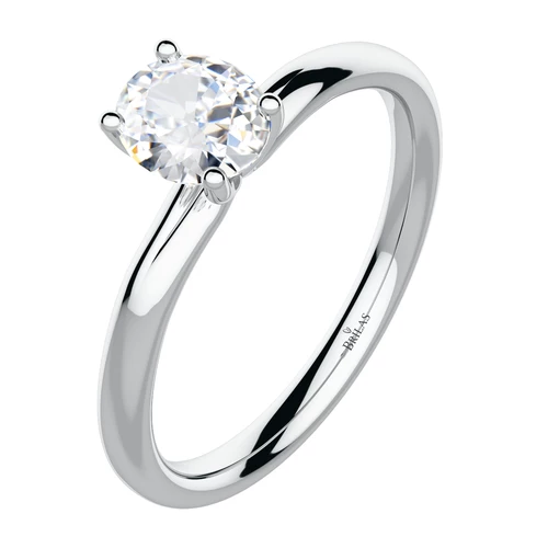 Suno W Briliant zásnubní prsten z bílého zlata s brilianty