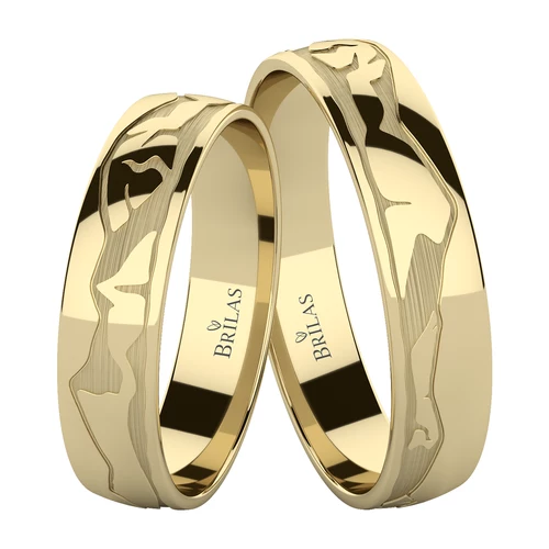 Thalasa Gold snubní prsteny ze žlutého zlata