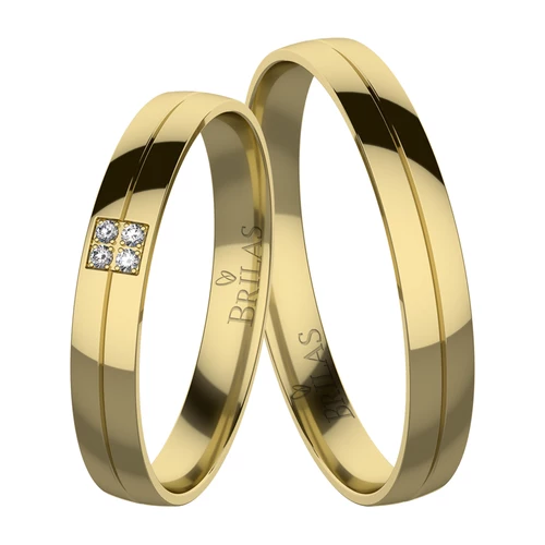 Hana Gold snubní prsteny ze žlutého zlata