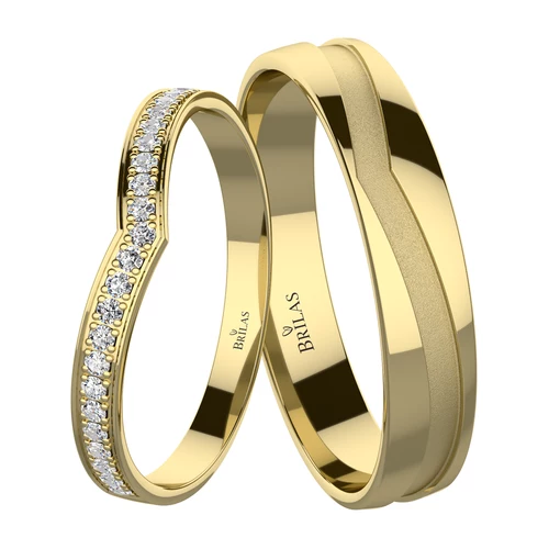 Solara Gold snubní prsteny ze žlutého zlata