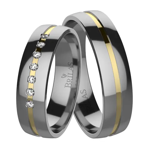 Orion Titan Gold snubní prsteny z titanu