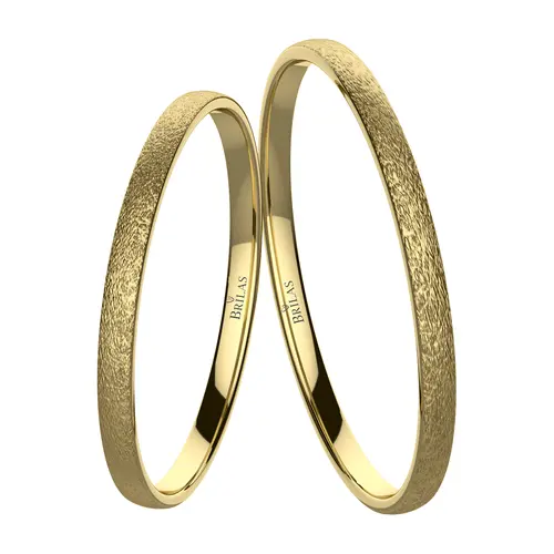Raw Lumi Gold snubní prsteny ze žlutého zlata