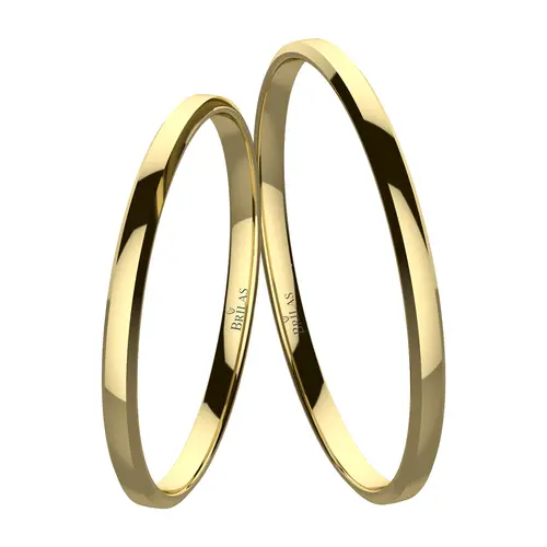 Sharp Lumi Gold snubní prsteny ze žlutého zlata