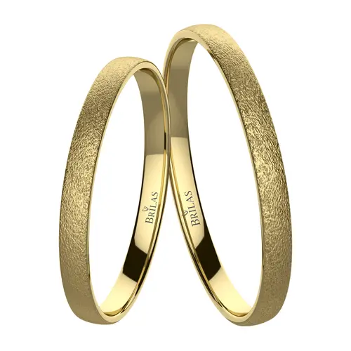 Drift Lumi Gold snubní prsteny ze žlutého zlata
