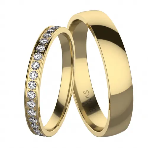 Ksora Gold snubní prsteny ze žlutého zlata