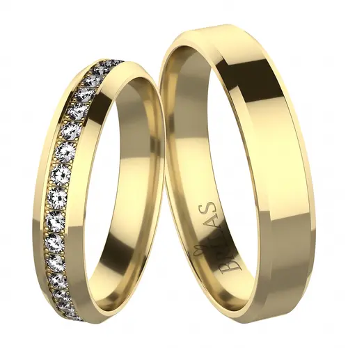 Ottone Gold snubní prsteny ze žlutého zlata
