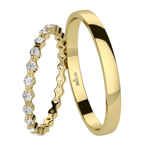 Shanel Gold snubní prsteny ze žlutého zlata