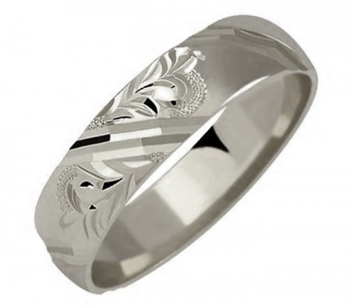 Jenna White svatební prstýnky z bílého zlata