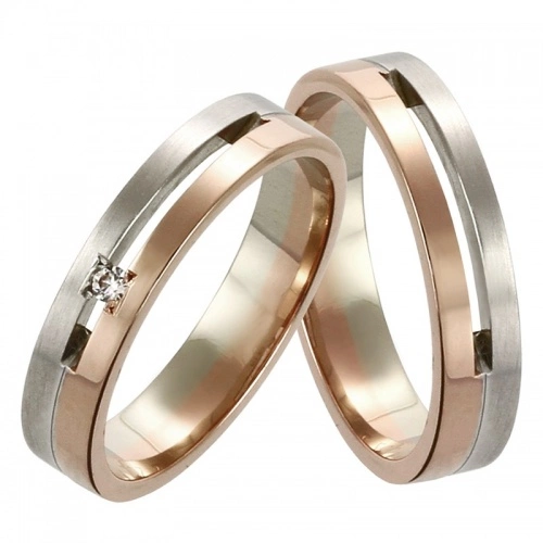 Ottaviano Colour RW snubáky z červeného a bílého zlata