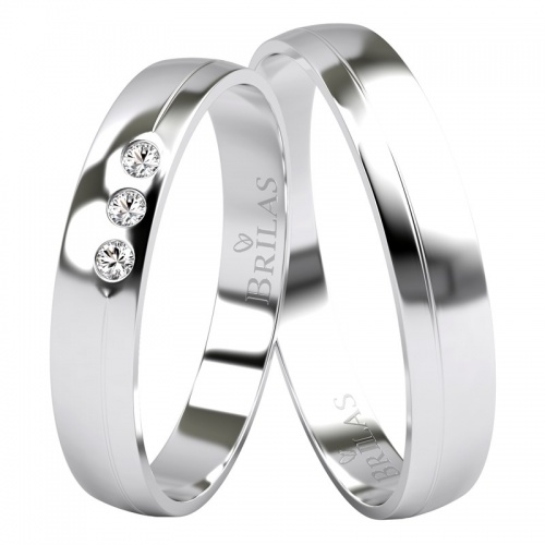 Lake Silver hezké snubní prsteny ve stříbrné variantě